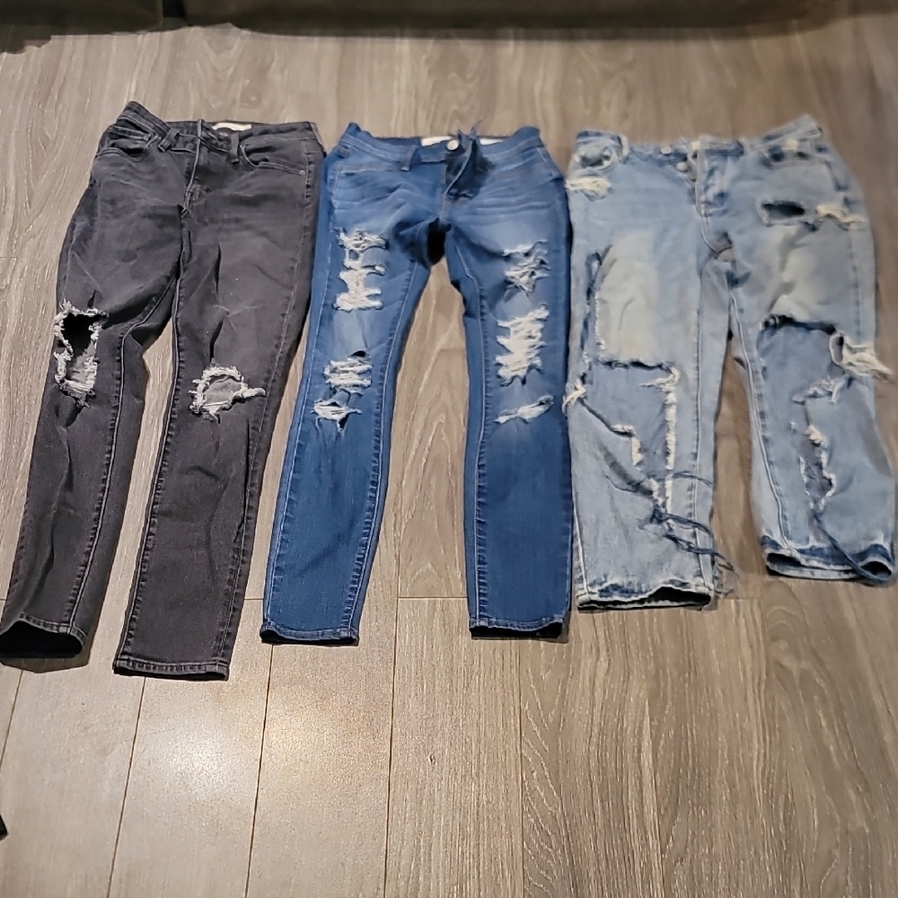 PacSun, Blue, and Light Blue Skinny Jeans